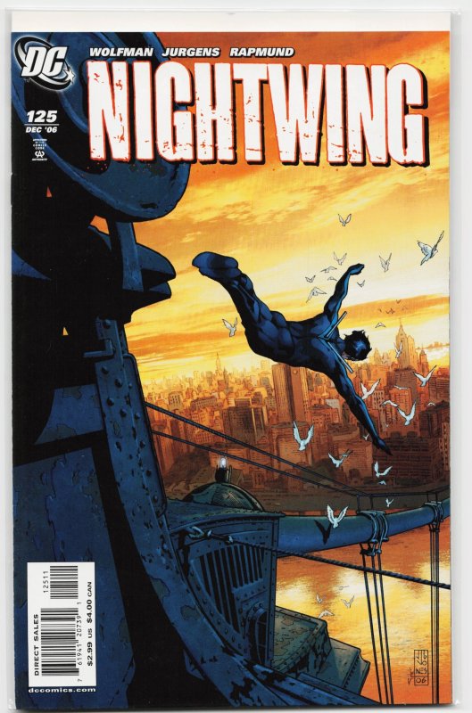 Nightwing #125 (DC Comics, 2006), raw, ungraded comic book — front cover