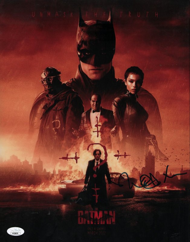 Batman 2022 Movie Poster Signed by Director Matt Reaves - JSA Authenticated (2022), raw, ungraded comic book — front cover