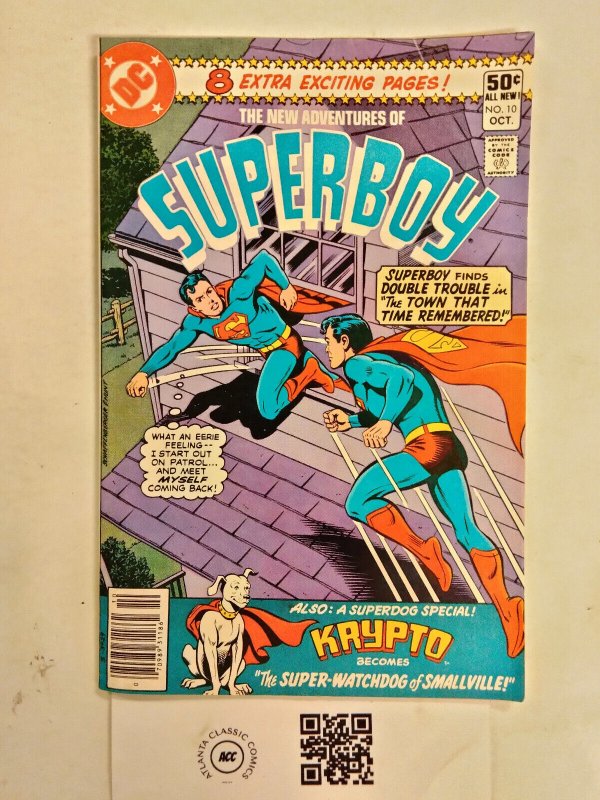 New Adventures of Superboy #10 (DC Comics, 1980), raw comic book in VF condition — front cover