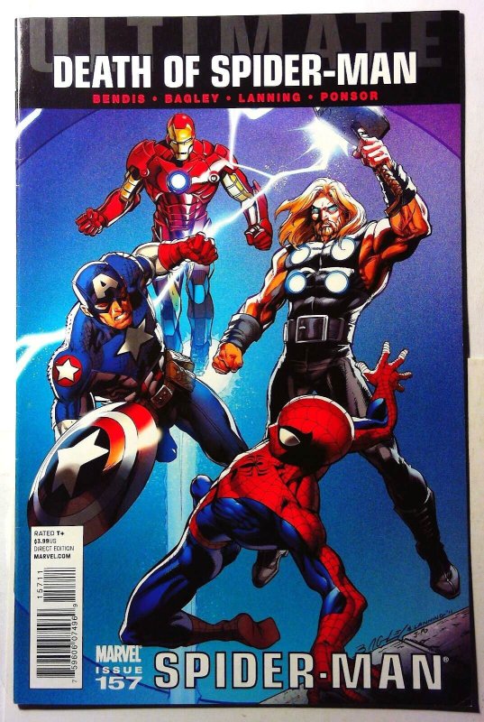Ultimate Spider-Man 2nd Series #157 (Marvel Comics, 2011), raw, ungraded comic book — front cover