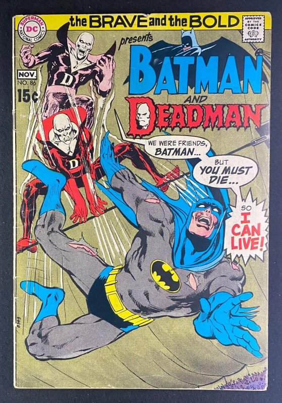 Brave and the Bold #86 (DC Comics, 1955), raw comic book in VG 4.0 condition — front cover
