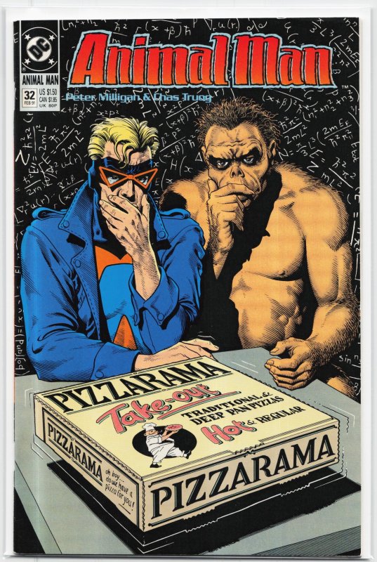 Animal Man #32 (DC Comics, 1991), raw, ungraded comic book — front cover