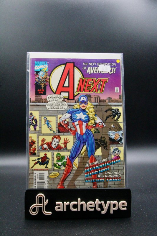 A-Next #1 (Marvel Comics, 1998), raw, ungraded comic book — front cover