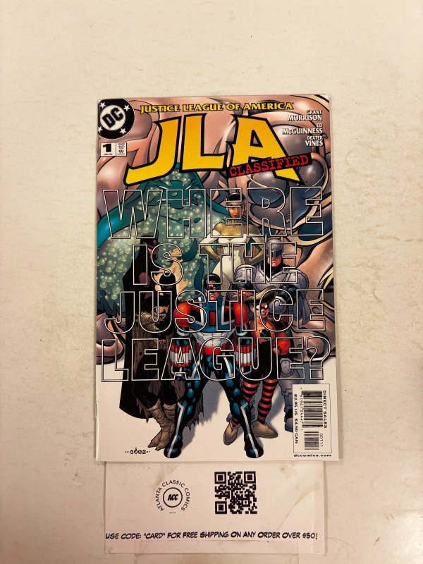 JLA Classified #1 (DC Comics, 2005), raw comic book in NM condition — front cover