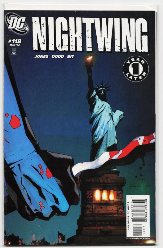 Nightwing #118 (DC Comics, 2006), raw, ungraded comic book — front cover