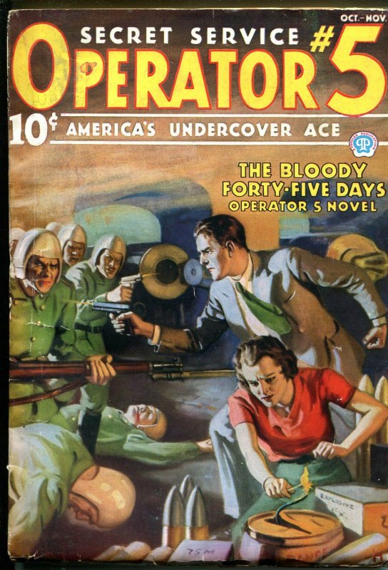 Operator #5, raw comic book in FN- condition — front cover