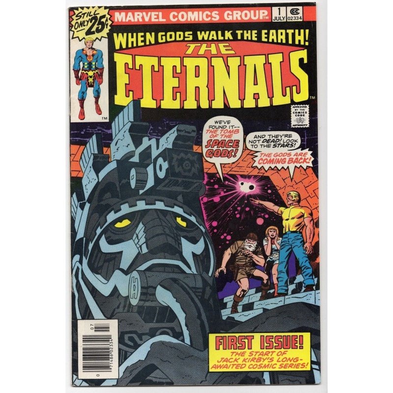 Eternals #1 (Marvel Comics, 1976), raw comic book in FN+ 6.5 condition — front cover