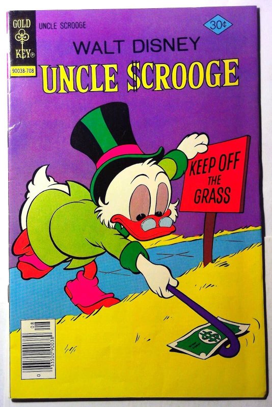 Uncle Scrooge #143 (Gold Key Comics, 1977), raw, ungraded comic book — front cover