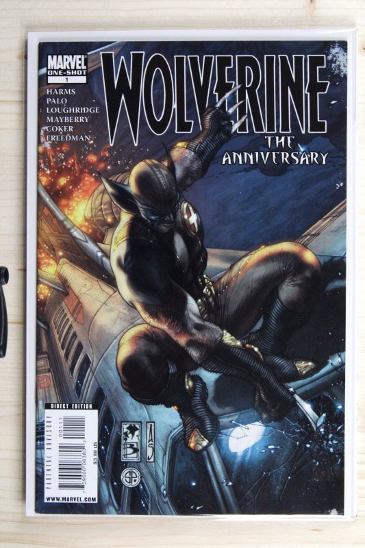 Wolverine: The Anniversary #1 (Marvel Comics, 2009), raw comic book in VF/NM 9.0 condition — front cover