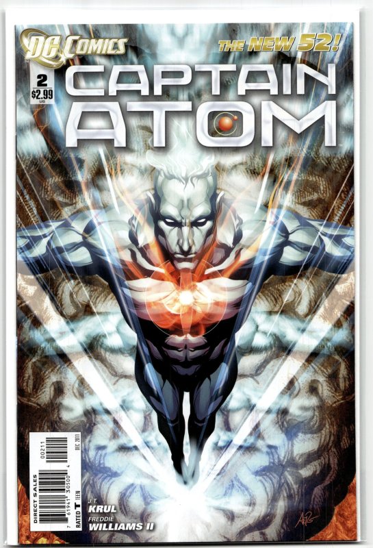 Captain Atom #2 (DC Comics, 2011), raw, ungraded comic book — front cover