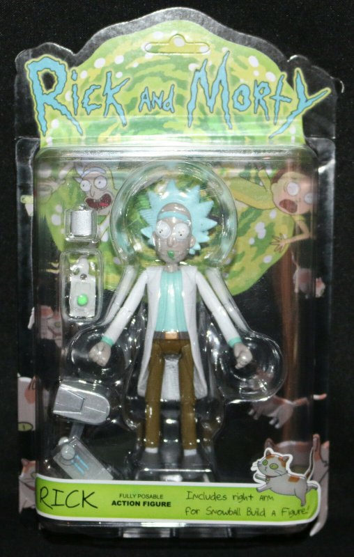 Rick and Morty Fully Poseable Action Figure #4 (2017), raw, ungraded comic book — front cover