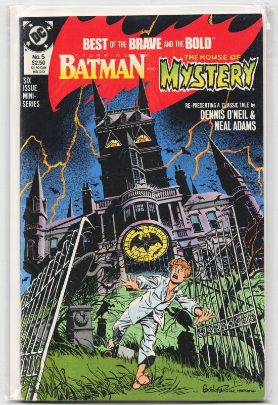 Best of the Brave and the Bold Starring Batman and the House of Mystery #5 (1988), raw, ungraded comic book — front cover