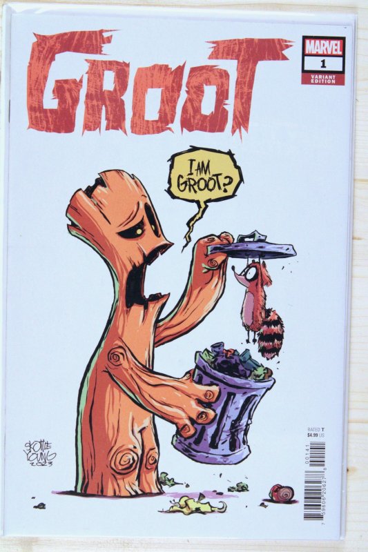Groot #1 (Marvel Comics, 2023), raw comic book in NM+ 9.6 condition — front cover
