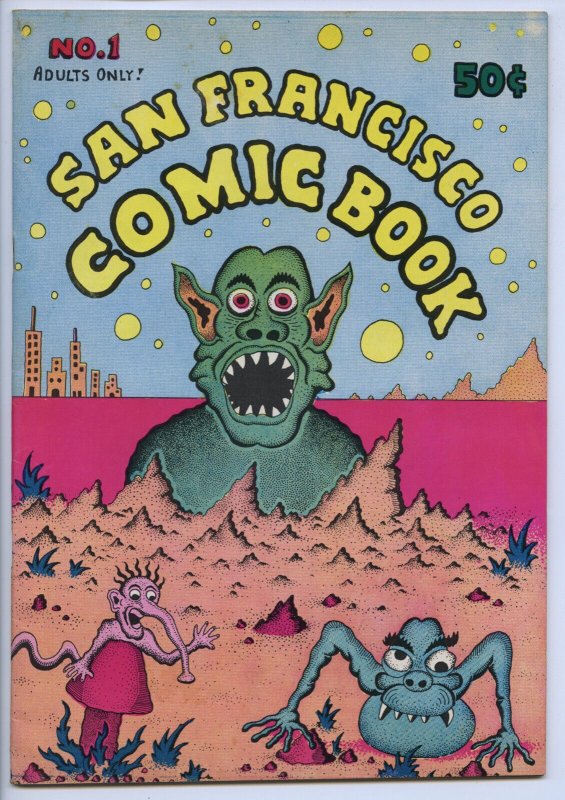 SAN Francisco Comic Book #1 - 5.5, OW-W - Comix - 1st Print - Crumb, raw comic book in 5.5 condition — front cover