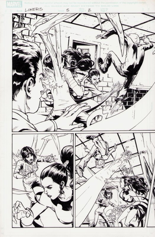 Loners #5 (2007), raw, ungraded comic book — front cover