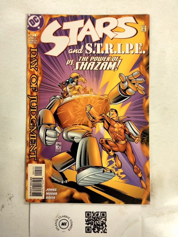 Stars and S.t.r.i.p.e #4 (DC Comics), raw comic book in NM condition — front cover