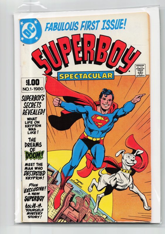 Superboy Spectacular (1980) Superboy (DC Comics, 1980), raw, ungraded comic book — front cover