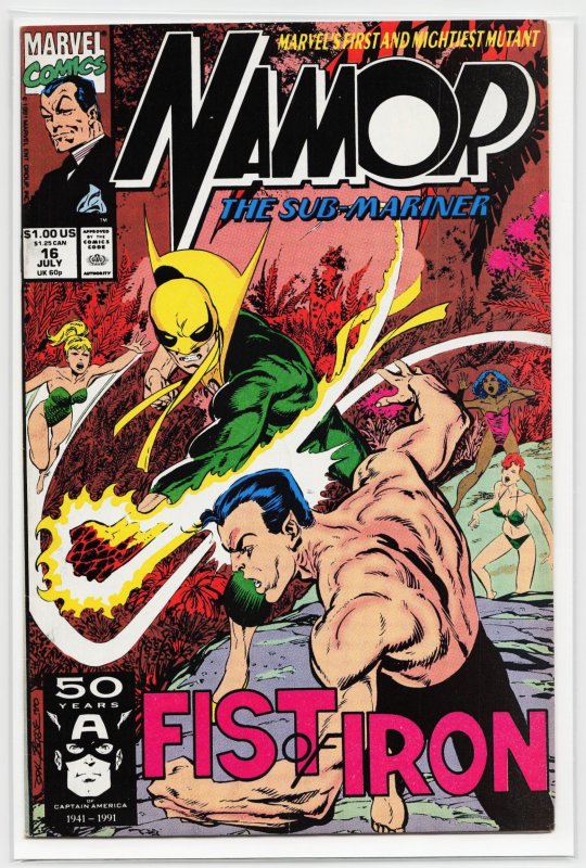 Namor, the Sub-Mariner #13 (Marvel Comics, 1991), raw, ungraded comic book — front cover