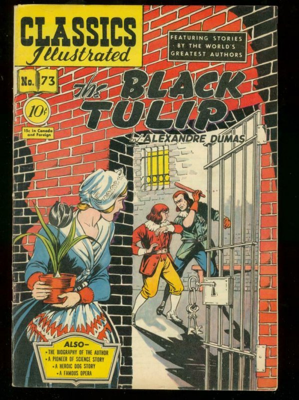 Classic Comics #75 (Gilberton), raw comic book in FN+ condition — front cover