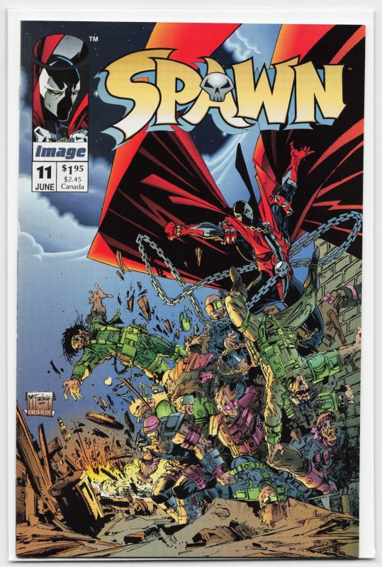 Spawn #11 (Image Comics, 1993), raw, ungraded comic book — front cover