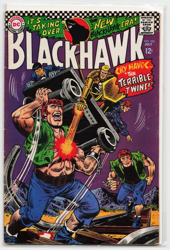 Blackhawk #234 (DC Comics, 1967), raw, ungraded comic book — front cover