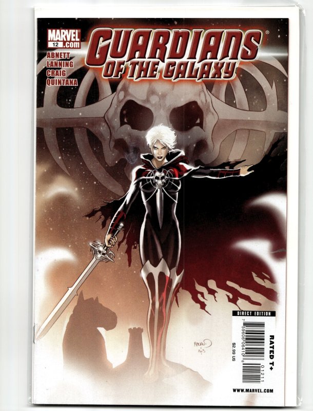 Guardians of the Galaxy #12 (Marvel Comics, 2009), raw, ungraded comic book — front cover