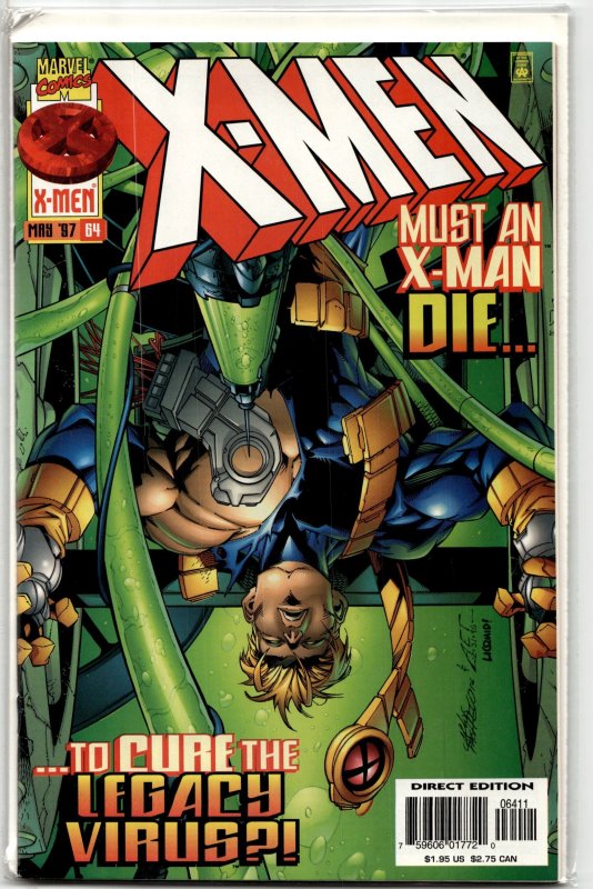 X-Men #64 (Marvel Comics, 1997), raw, ungraded comic book — front cover