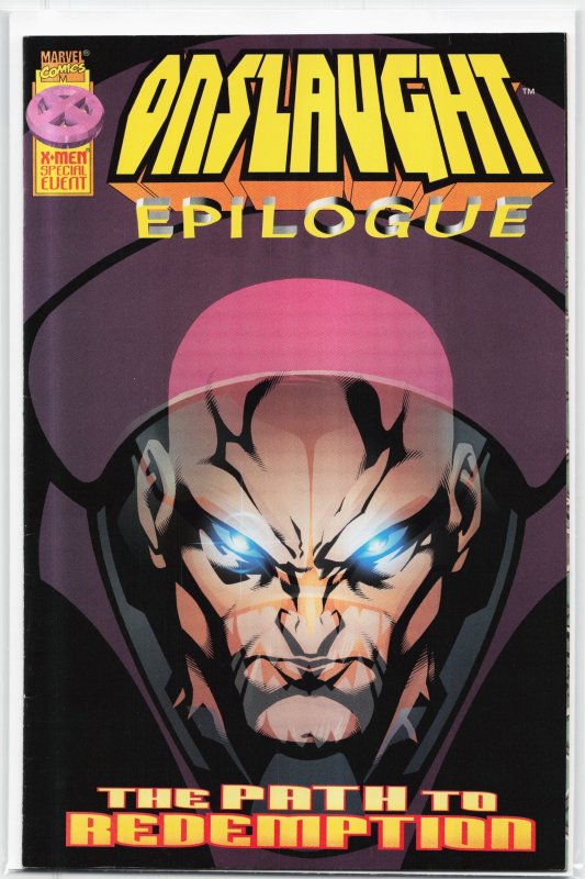 Onslaught: Epilogue (1997) Professor X (Marvel Comics, 1997), raw, ungraded comic book — front cover