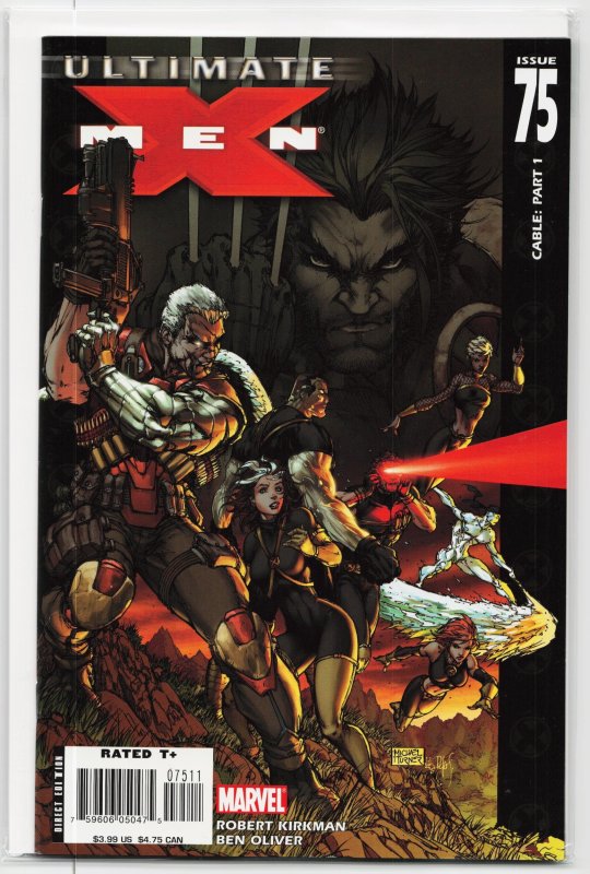 Ultimate X-Men #75 (Marvel Comics, 2006), raw, ungraded comic book — front cover