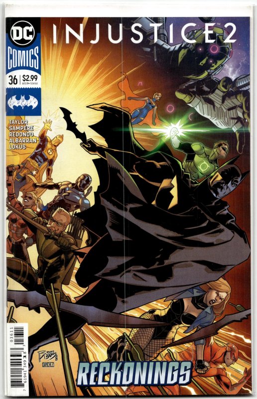 Injustice 2 #36 (2018), raw, ungraded comic book — front cover