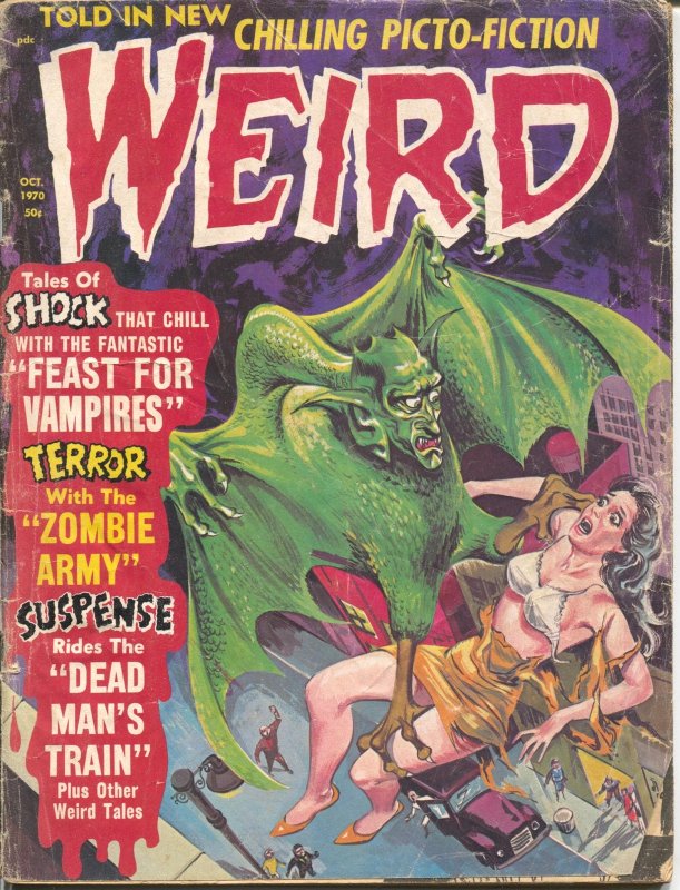 Weird Vol.4 #5 (1970), raw comic book in FR condition — front cover
