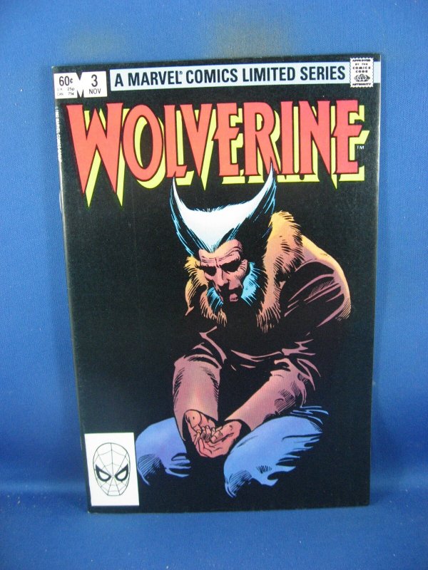 Wolverine #3 (Marvel Comics, 1982), raw comic book in NM- condition — front cover