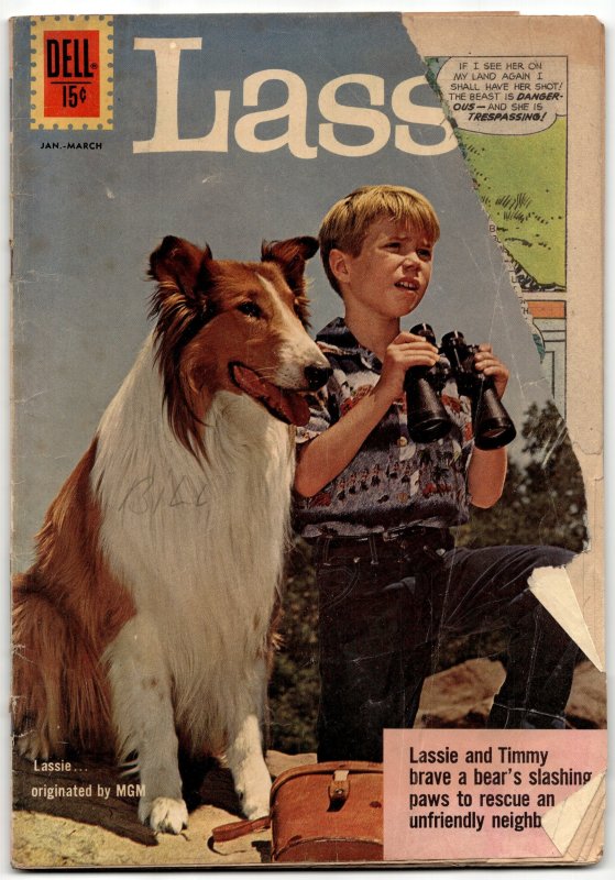 Lassie #56, raw, ungraded comic book — front cover
