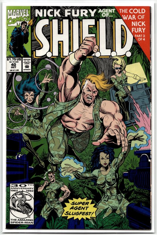 Nick Fury, Agent of SHIELD #40 (1992), raw, ungraded comic book — front cover