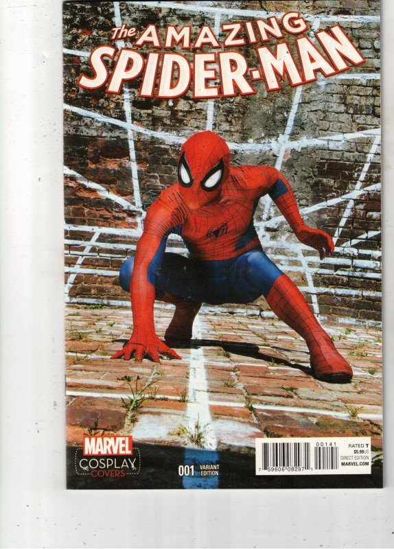 The Amazing Spider-Man #1 (Marvel Comics, 2015), raw comic book in NM- condition — front cover