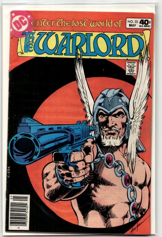 Warlord #33 (DC Comics, 1980), raw, ungraded comic book — front cover