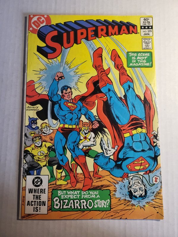 Superman #379 (DC Comics, 1983), raw, ungraded comic book — front cover