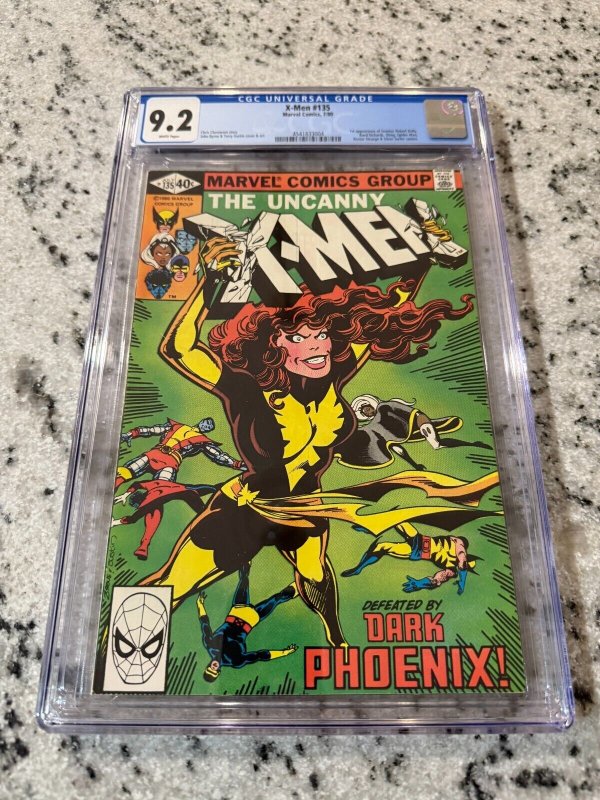 Uncanny X-Men #135 (Marvel Comics), CGC 9.2 graded comic book, Universal Blue label — front cover in its holder