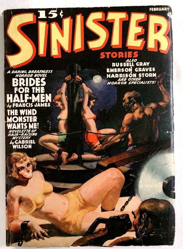 Sinister Stories #1 - 1939 - Pulp Cover Art - Chained and Gagged Women Whipped a (1939), raw, ungraded comic book — front cover