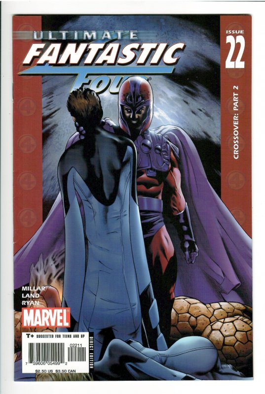 Ultimate Fantastic Four #22, raw comic book in NM condition — front cover