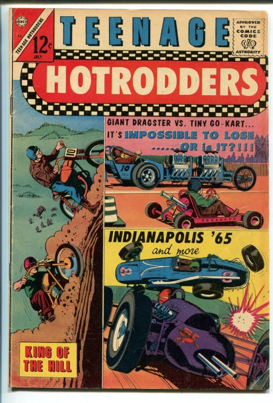 Teenage Hotrodders #13 (Charlton Comics, 1965), raw, ungraded comic book — front cover