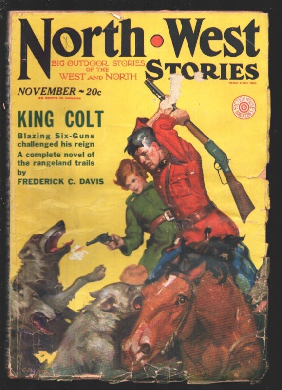 North West Stories-11/1930-RCMP-Royal Canadian Mounted Police Cover by George -W, raw, ungraded comic book — front cover