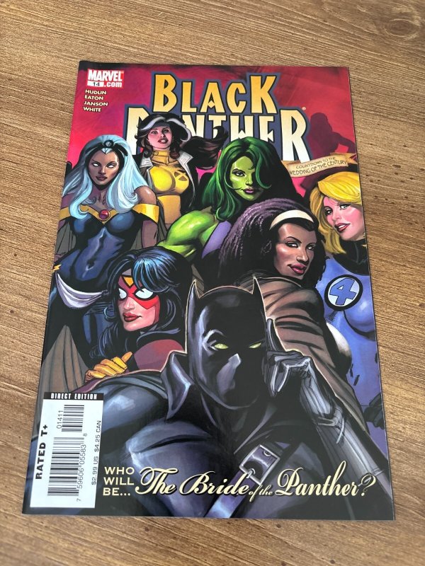 Black Panther #14 (Marvel Comics), raw comic book in NM condition — front cover