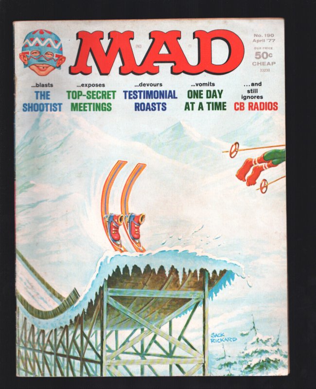 MAD Magazine #190 (EC Comics, 1977), raw, ungraded comic book — front cover