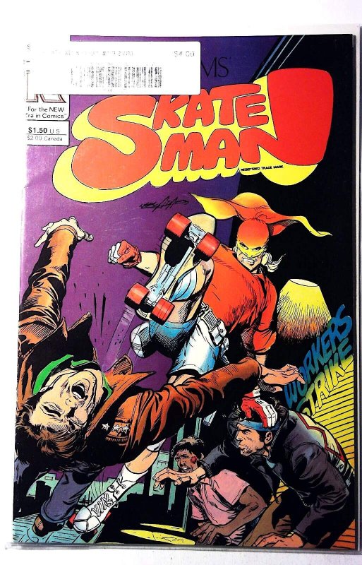 Skateman #1 (Pacific Comics, 1983), raw, ungraded comic book — front cover