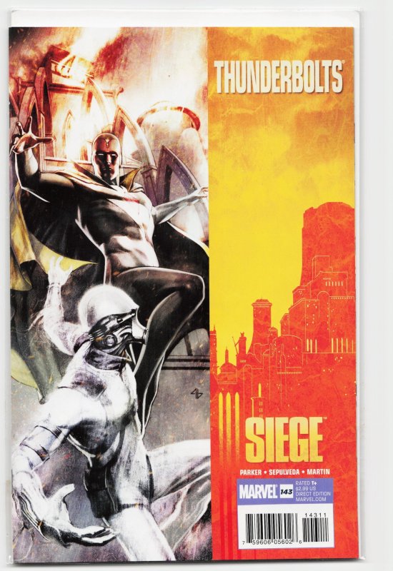 Thunderbolts #143 (Marvel Comics, 2010), raw, ungraded comic book — front cover