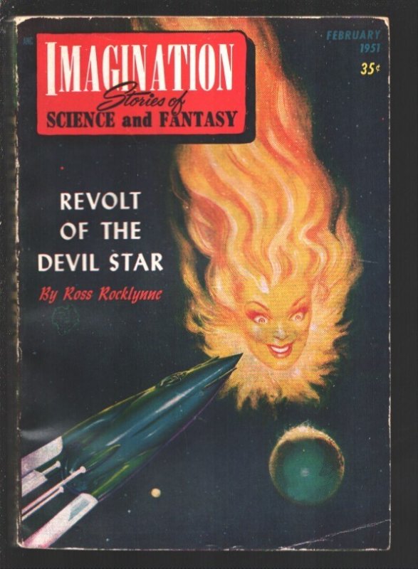 Imagination 2/1951-Malcolm Smith Cover-"Revolt of the Death Star" -Pulp Stories, raw, ungraded comic book — front cover