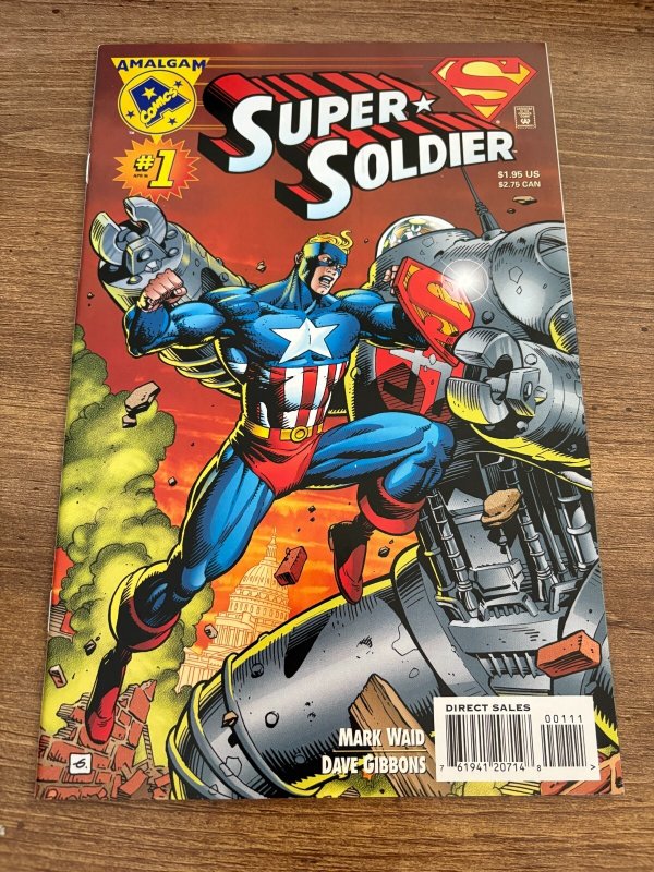 Super Soldier #1, raw comic book in NM condition — front cover