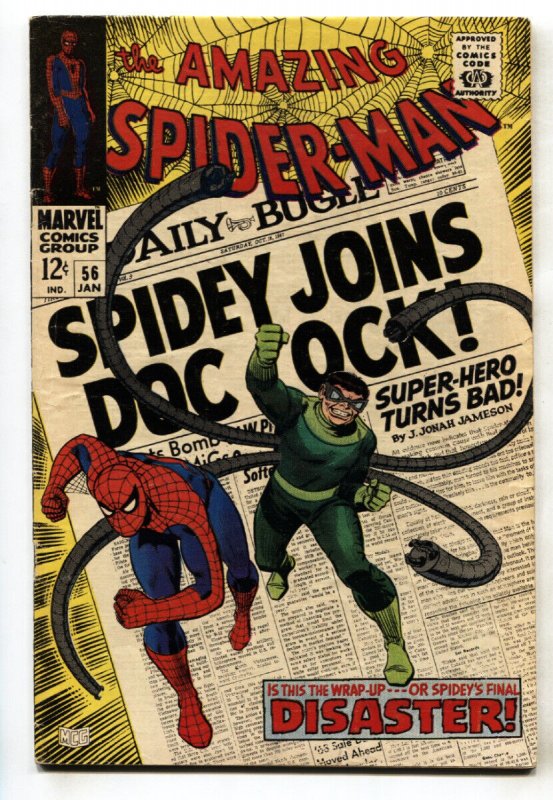 Amazing Spider-Man #56 (Marvel Comics), raw comic book in VG condition — front cover