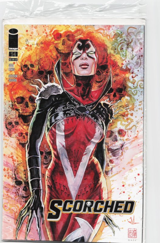 The Scorched #14 (Image Comics, 2023), raw, ungraded comic book — front cover